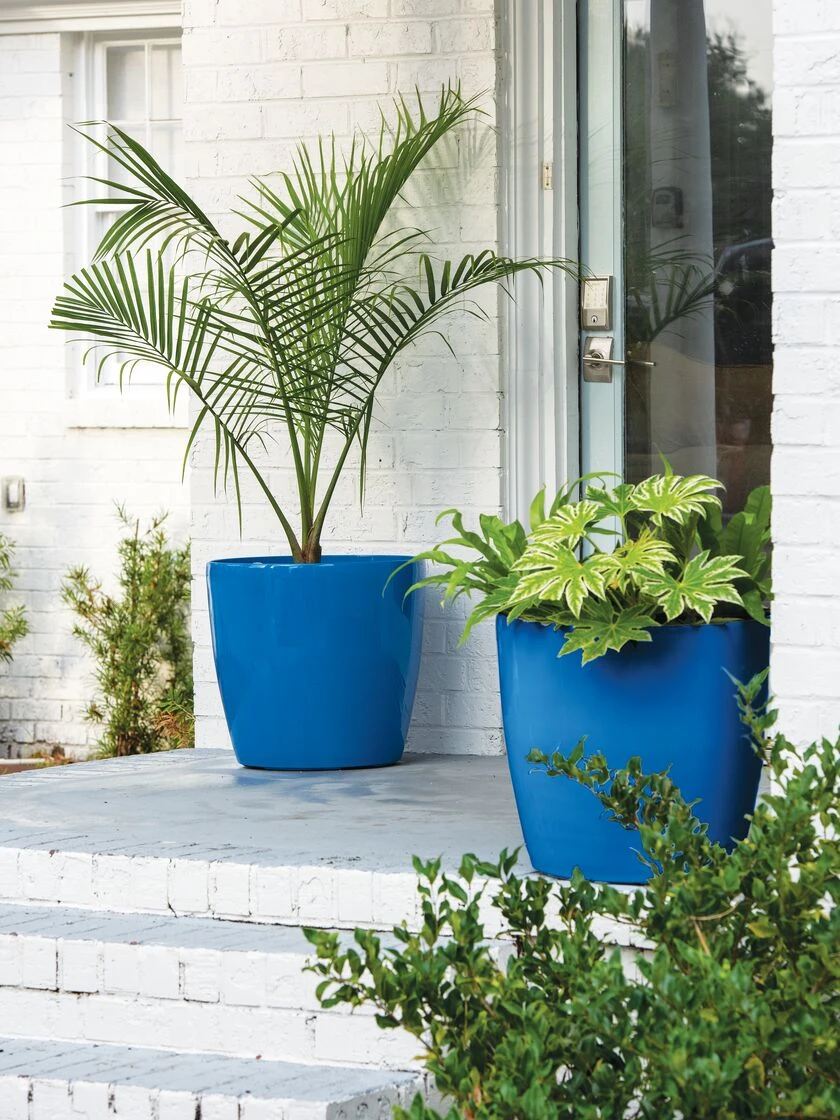 Viva Round Self-Watering Rolling Planter, 20" Diameter, Set Of 2 1 Viva Round Self-Watering Rolling Planter, 20" Diameter, Set Of 2