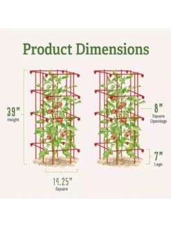 Tomato Cages, Set Of 4 12 Tomato Cages, Set Of 4 -Default Template 3 8587040 1
