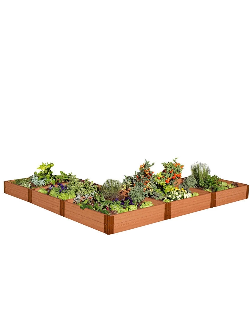L-Shaped Composite Raised Bed, 12'x12' With 1" Boards 5 L-Shaped Composite Raised Bed, 12'x12' With 1" Boards - Image 5