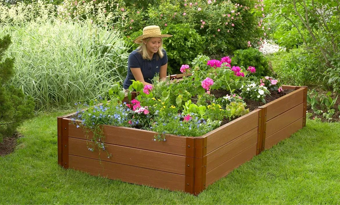 Classic Sienna Raised Bed, 16 1/2" High With 2" Boards 1 Classic Sienna Raised Bed, 16 1/2" High With 2" Boards
