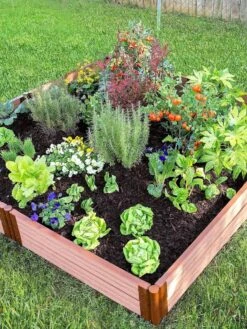 Classic Sienna Composite Raised Bed, 11" High With 2" Board -Default Template 3 8588280 05V tif