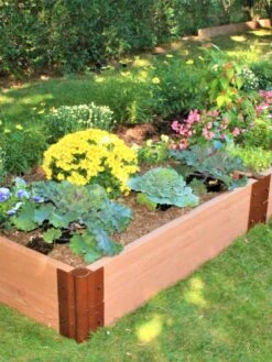 Classic Sienna Composite Raised Bed, 11" High With 2" Board -Default Template 3 8588283 01V tif