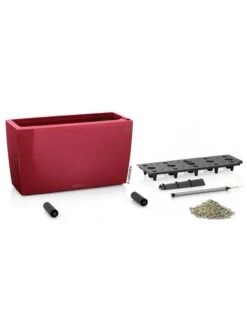 Lechuza® Cararo Rectangular Indoor Planter With Casters -Default Template 3 8590295 04v