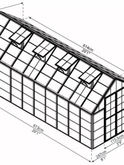 Canopia® By Palram Harmony™ Snap & Grow Greenhouse, 8' -Default Template 3 8591043 12V jpg