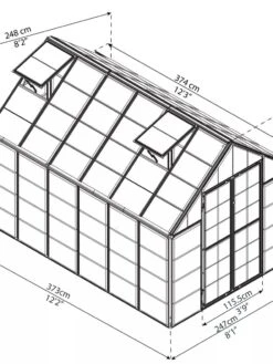 Canopia® By Palram Harmony™ Snap & Grow Greenhouse, 8' -Default Template 3 8591044 05V jpg