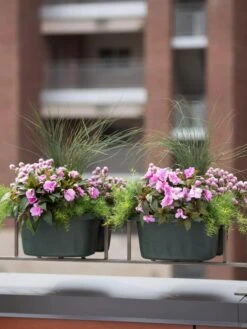 Self-Watering Saddle Railing Planter, 16" -Default Template 3 8592175GR 2430 tif