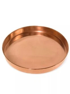 Large Round Copper Plant Tray, 14" -Default Template 3 8593531 1173 tif