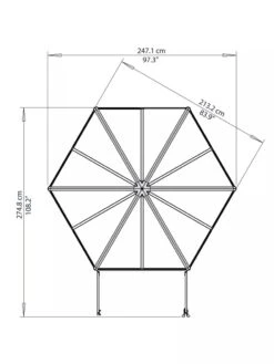 Canopia® By Palram Oasis Hexagon Greenhouse -Default Template 3 8596238 005V tif