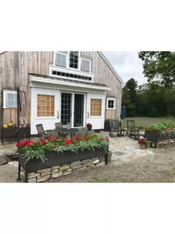 Eco-Stained Elevated Planter Box, 2'x8' -Default Template 3 8596760 01CUST