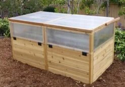 Garden In A Box Cedar Raised Bed With Greenhouse, 3' X 6' 9 Garden In A Box Cedar Raised Bed With Greenhouse, 3' X 6' -Default Template 3 8597082 04V tif