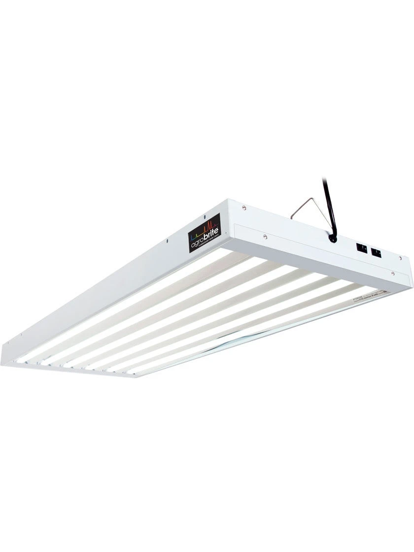 AgroBrite T5 324W 6-Tube Fixture With Bulbs, 4' 1 AgroBrite T5 324W 6-Tube Fixture With Bulbs, 4'