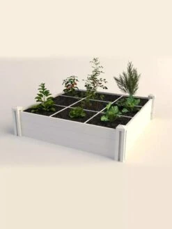 Raised Garden Bed With Grow Grid, 4' X 4' -Default Template 3 8599291 02V
