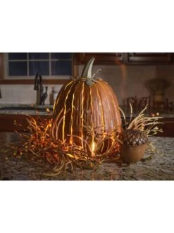 Desert Steel Pumpkin Luminary, Tall -Default Template 3 8599559 03v