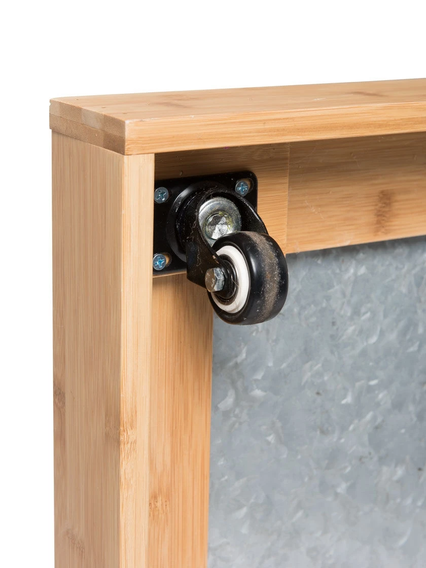 Bamboo Rolling Plant Tray 2 Bamboo Rolling Plant Tray - Image 2