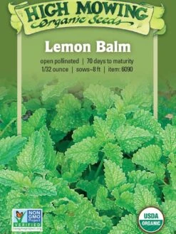 Lemon Balm Organic Seeds -Default Template 3 8599880 02V tif