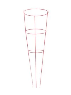 Heavy-Duty Plant Supports 42", Set Of 5 -Default Template 3 8600029 02v heavy duty colorful plant supports 42 inch red