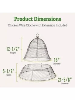 Chicken Wire Cloche With Extension 14 Chicken Wire Cloche With Extension -Default Template 3 8600116 1