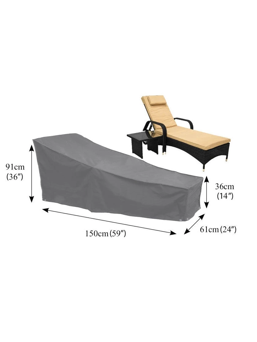 Bosmere Chaise/Steamer Chair Waterproof Cover 4 Bosmere Chaise/Steamer Chair Waterproof Cover - Image 4