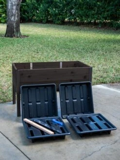 Self-Watering Eco-Stained Elevated Planter Box, 2' X 4' -Default Template 3 8608964 6001 tif