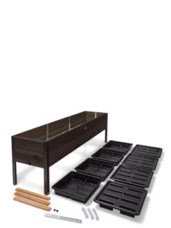 Self-Watering Eco-Stained Elevated Planter Box, 2' X 8' -Default Template 3 8608967 4297 tif