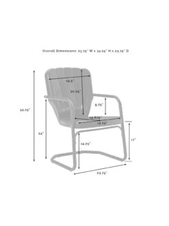 Crosley Ridgeland Chair Set, Set Of 2 -Default Template 3 8609289 42v