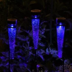 Achla Designs Solar Sparkle Cone With Stakes, Set Of 3 -Default Template 3 8609357DKBL 02V jpg