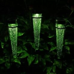 Achla Designs Solar Sparkle Cone With Stakes, Set Of 3 -Default Template 3 8609357DKGR 05V jpg