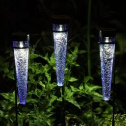 Achla Designs Solar Sparkle Cone With Stakes, Set Of 3 -Default Template 3 8609357LTBL 11V jpg