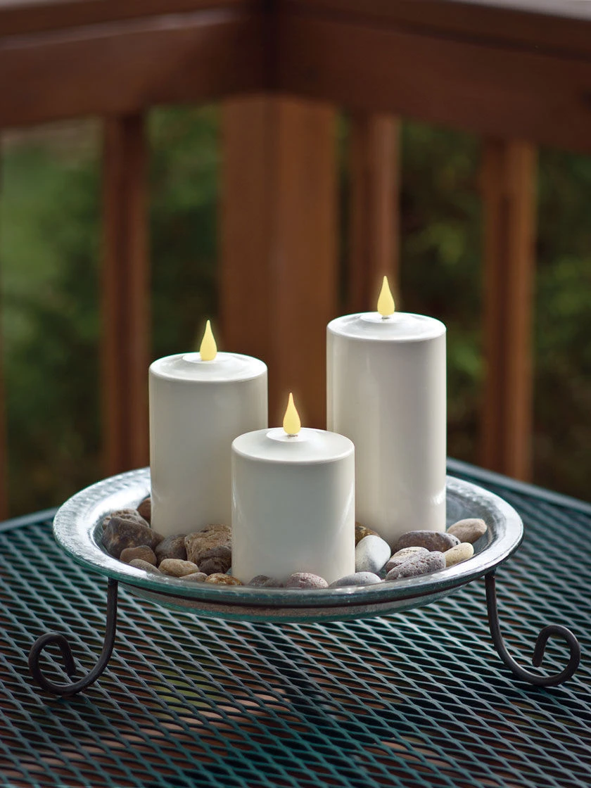 Outdoor LED Pillar Candles 6 Outdoor LED Pillar Candles - Image 6