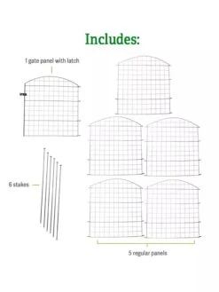 6 Panel Critter Fence With Gate -Default Template 3 8609844 includes GSC