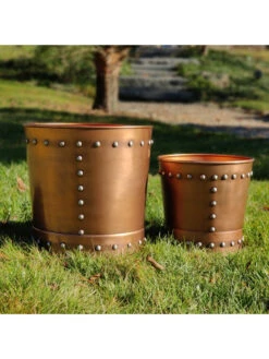 Riveted Planters, Set Of 2 -Default Template 3 8610032 05v