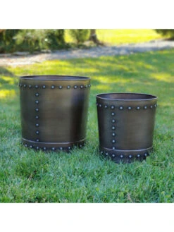 Riveted Planters, Set Of 2 -Default Template 3 8610081 01v