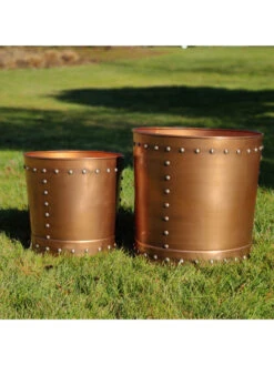 Riveted Planters, Set Of 2 -Default Template 3 8610081 03v