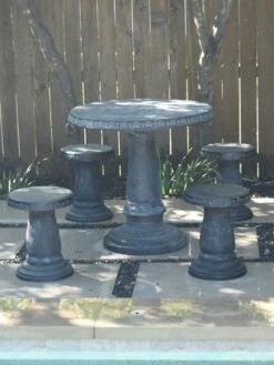 Round Patio Garden Table -Default Template 3 8610576 12v exaco trading endura clay stools set of 4 2