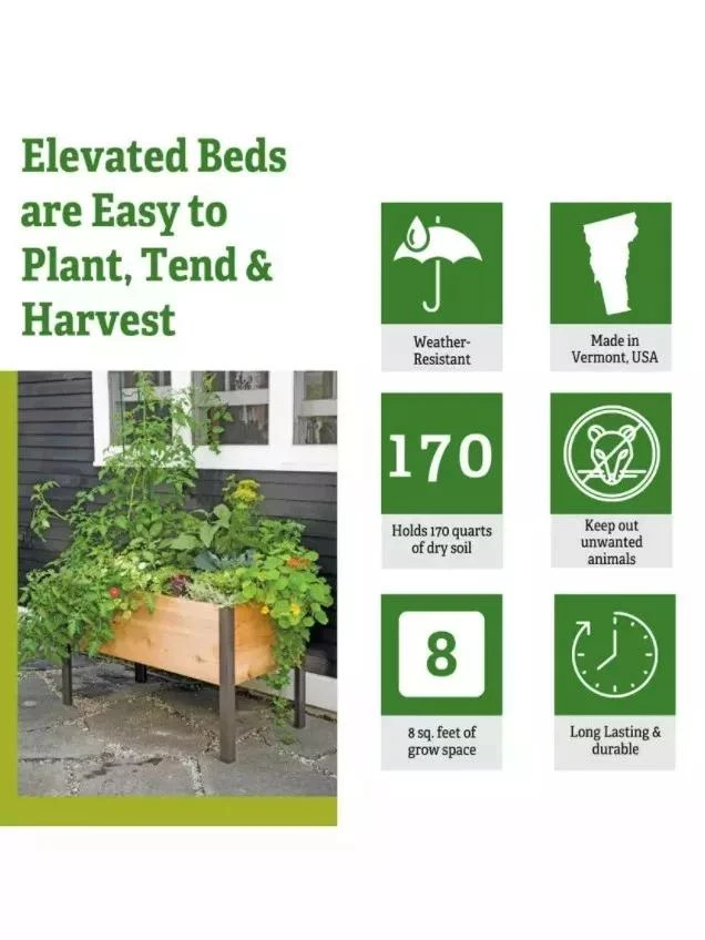 Self-Watering Elevated Planter Box, 2' X 4' 2 Self-Watering Elevated Planter Box, 2' X 4' - Image 2