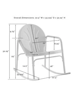 Crosley Griffith 2-piece Outdoor Rocking Chair Set -Default Template 3 8611577 11v