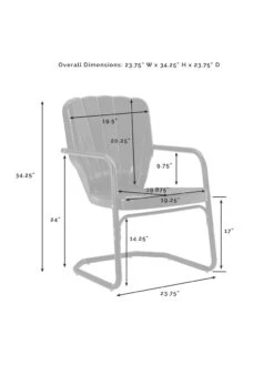 Crosley Ridgeland 5-piece Outdoor Dining Set -Default Template 3 8611579 07v