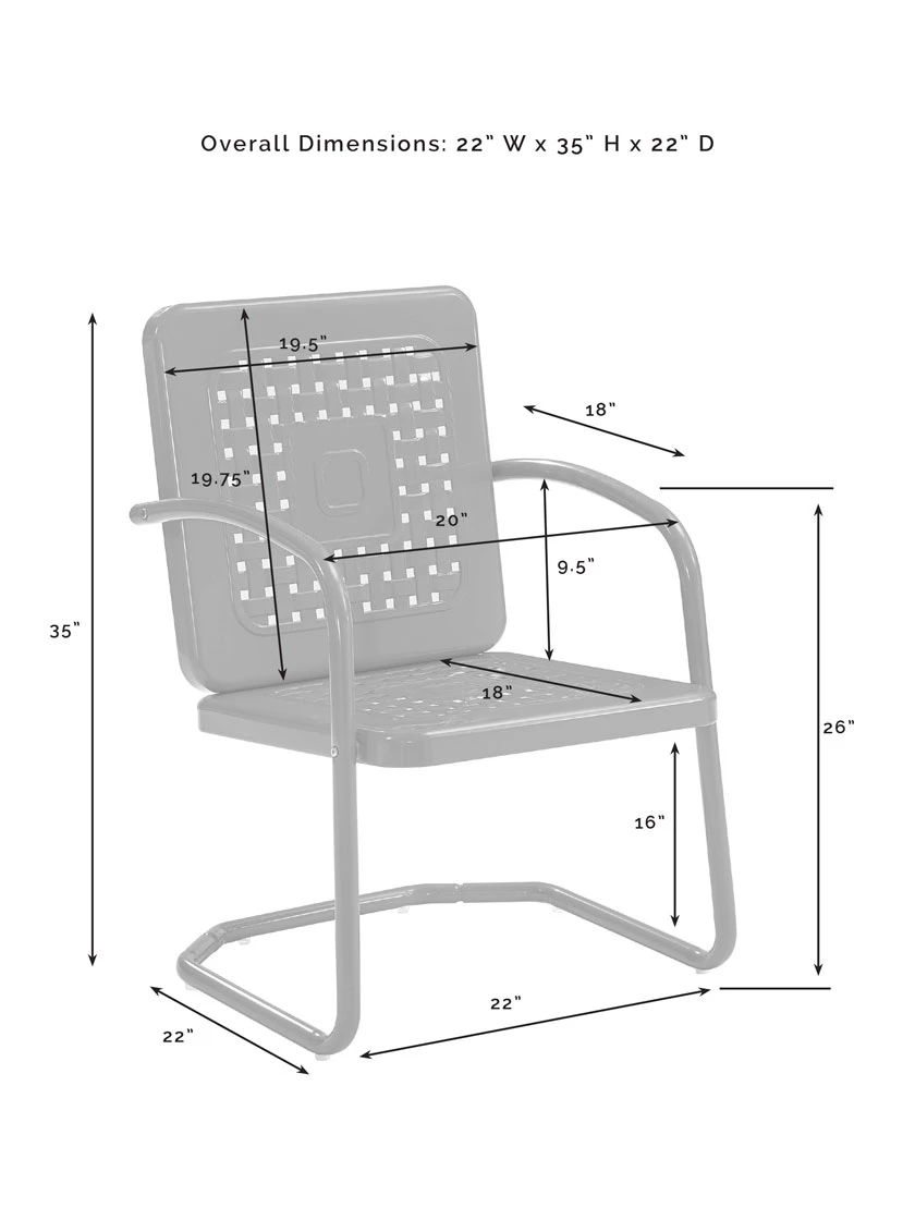Crosley Bates 5-piece Outdoor Dining Set 9 Crosley Bates 5-piece Outdoor Dining Set - Image 9