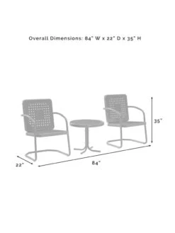 Crosley Bates 3-piece Outdoor Dining Chair Set -Default Template 3 8611583 08v