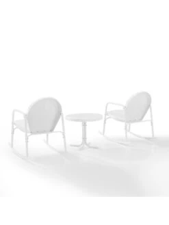Crosley Griffith 3-piece Outdoor Rocking Chair Set -Default Template 3 8611588 wt 40v