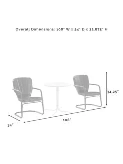 Crosley Ridgeland 3-piece Outdoor Bistro Set 33 Crosley Ridgeland 3-piece Outdoor Bistro Set -Default Template 3 8611594 09v