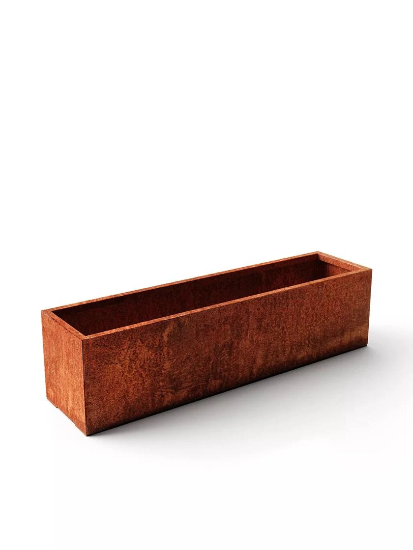 Veradek Metallic Series Corten Steel Window Box Planter, 36" 6 Veradek Metallic Series Corten Steel Window Box Planter, 36" - Image 6