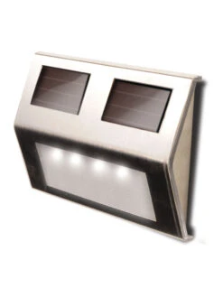 MAXSA® Solar-Powered Metal Deck Light, Set Of 4 -Default Template 3 8611691 ss 01v