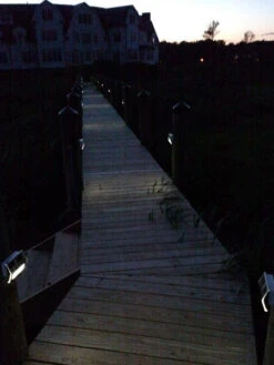 MAXSA® Solar-Powered Metal Deck Light, Set Of 4 -Default Template 3 8611691 ss 02v