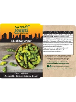 Shishito Pepper Organic Seeds -Default Template 3 8611910 02v