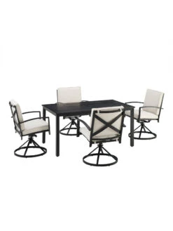 Crosley Kaplan 5Pc Outdoor Dining Set With Swivel Chairs -Default Template 3 8611955 17v