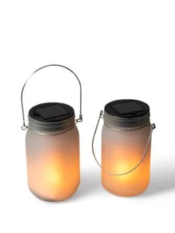 Solar Glass Jar Lantern, Set Of 2 5 Solar Glass Jar Lantern, Set Of 2 -Default Template 3 8612012 5856 tif
