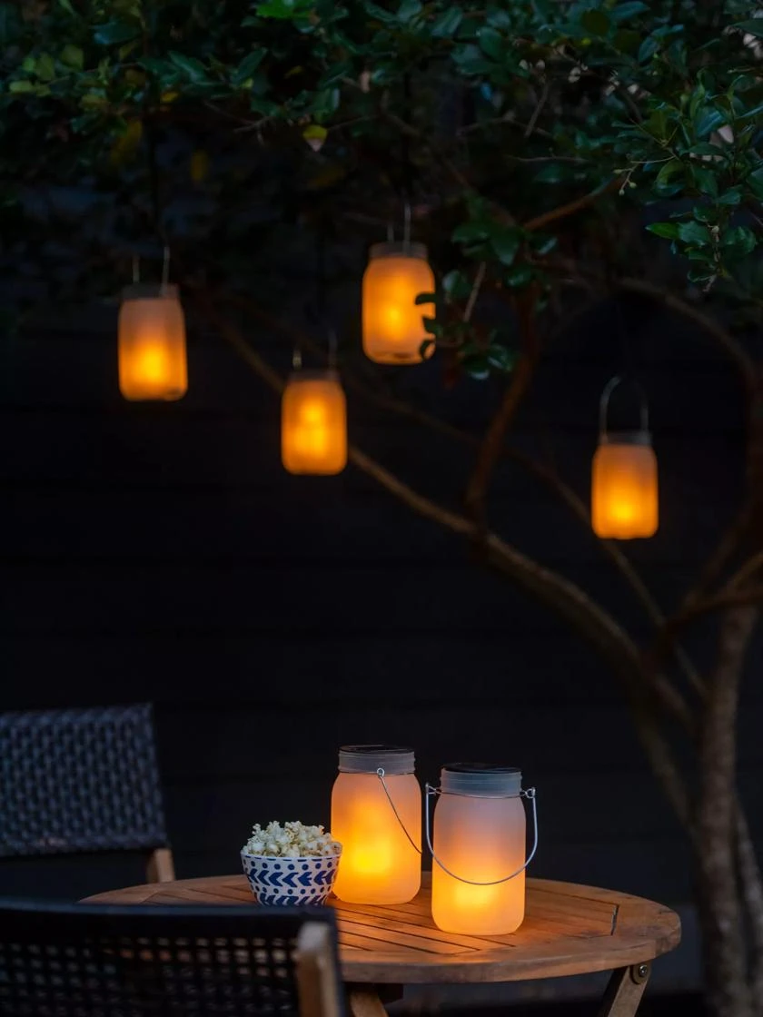 Solar Glass Jar Lantern, Set Of 2 2 Solar Glass Jar Lantern, Set Of 2 - Image 2