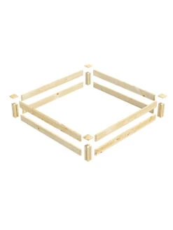 Pine Raised Garden Beds, 4'x4' -Default Template 3 8612249 01v