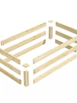 Pine Raised Garden Bed, 2'x4'x10.5" High 7 Pine Raised Garden Bed, 2'x4'x10.5" High -Default Template 3 8612256 01V jpg